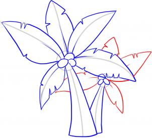 302x273 How To Draw How To Draw Palm Trees