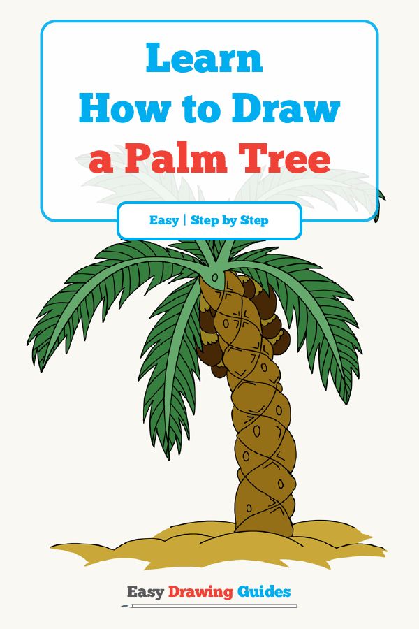 600x900 How To Draw A Palm Tree Easy And Simple Guide Trees Drawing
