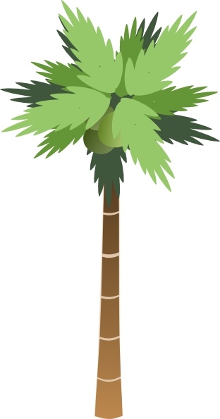 312x595 Palm Tree Clip Art Free Vector In Open Office Drawing Svg ( Svg