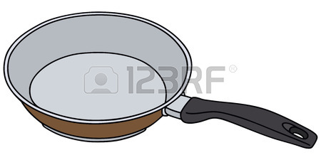 450x225 Hand Drawing Of A Teflon Pan Royalty Free Cliparts, Vectors,