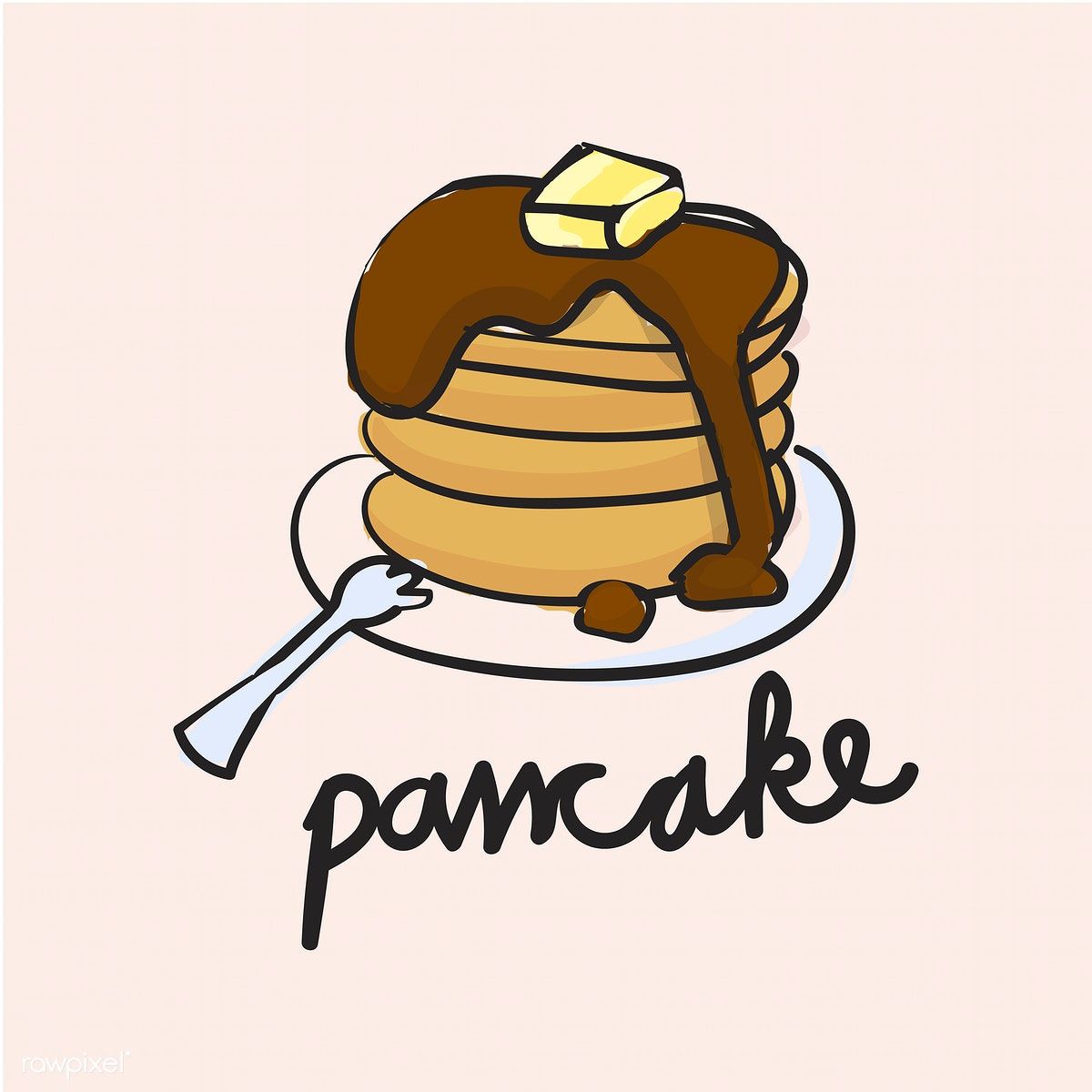 1200x1200 Illustration Drawing Style Of Pancake Premium Image By Rawpixel