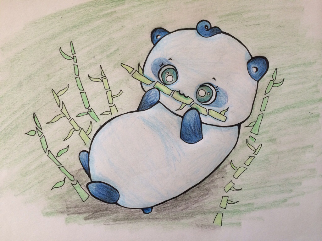 1024x768 How To Draw A Cute Easy Panda Drawing Animals