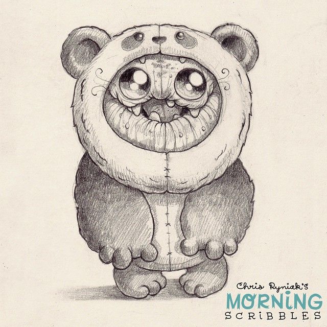 640x640 Drawn Randome Panda