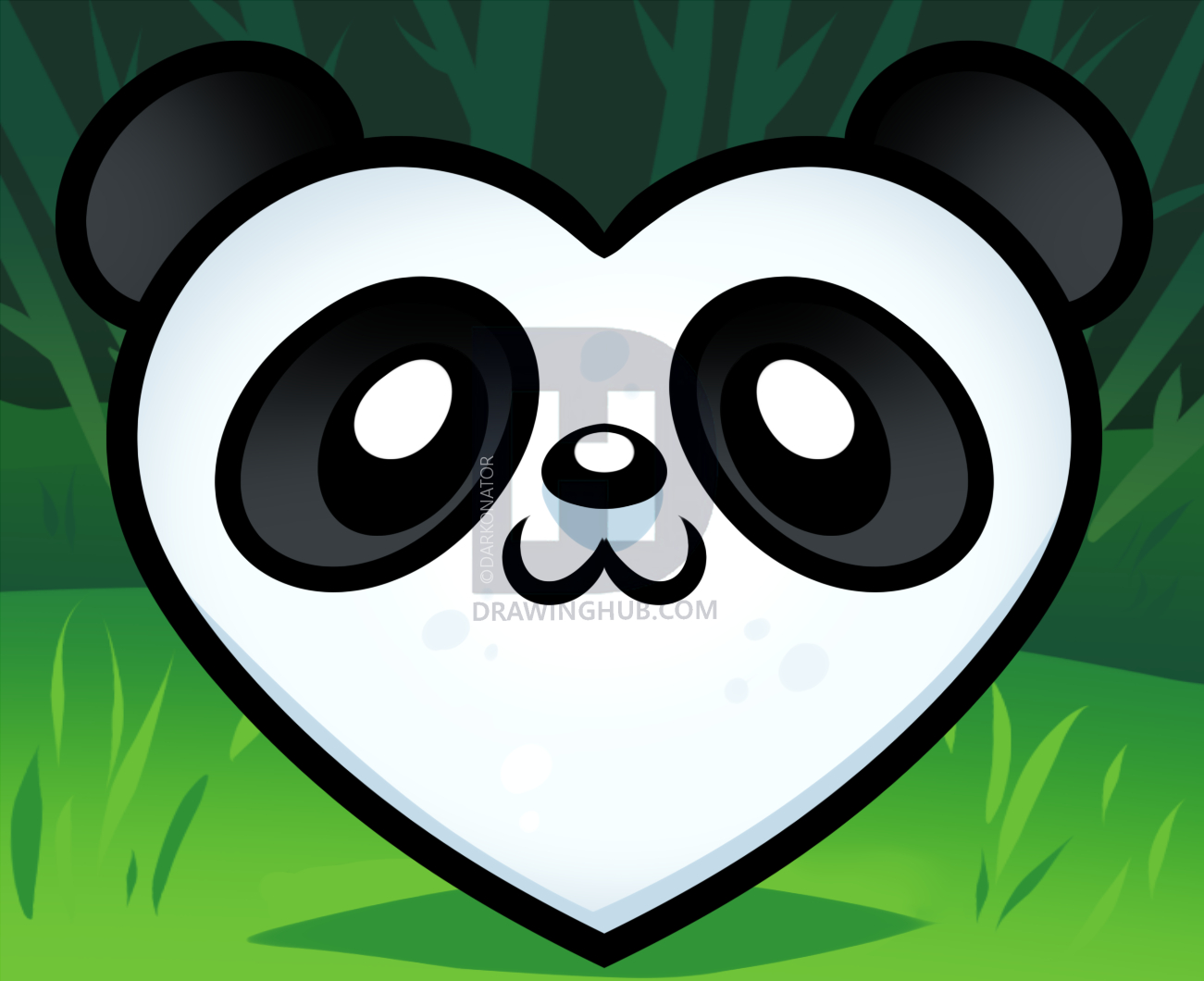 1301x1060 How To Draw A Pandas Face