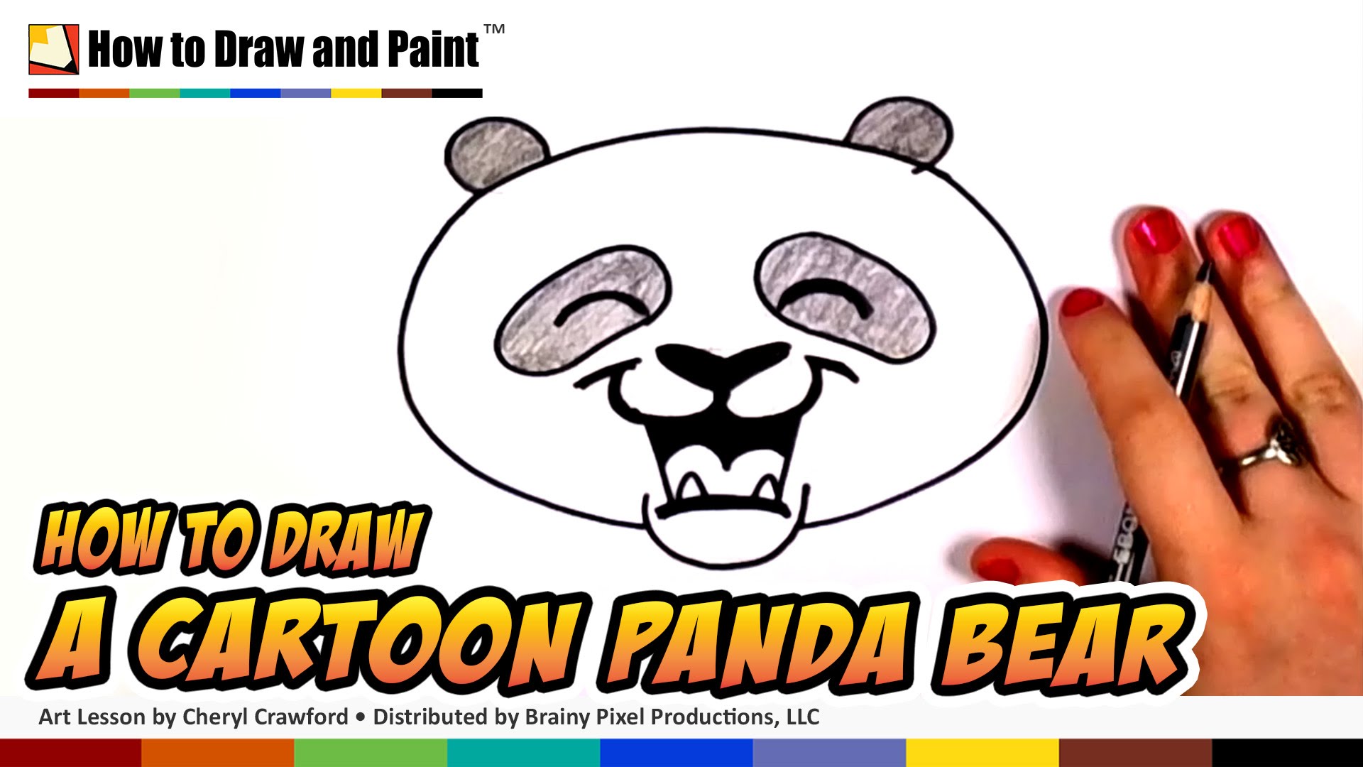 1920x1080 How To Draw A Panda Bear Face Cartoon Step By Step