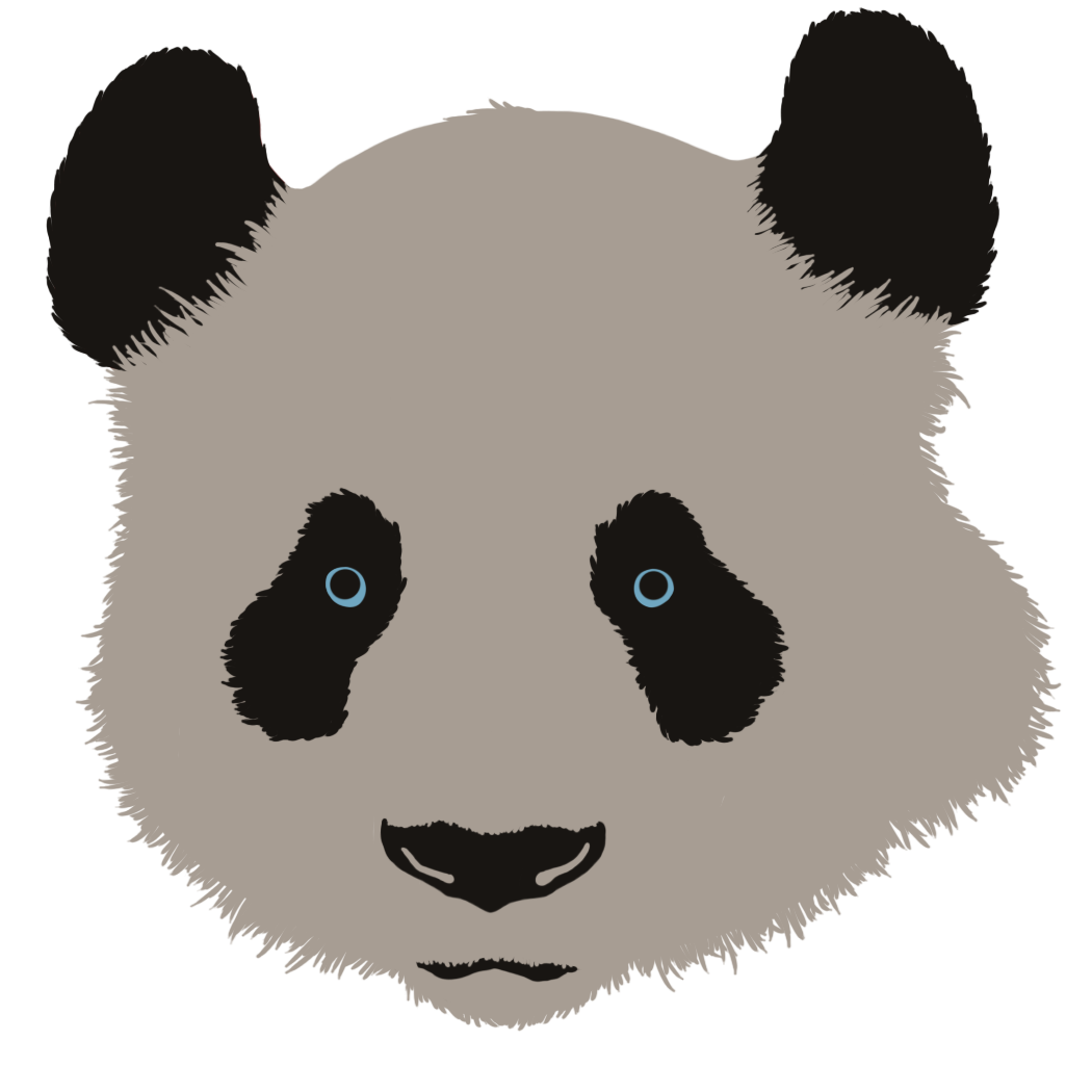 1050x1050 Panda Head Weasyl