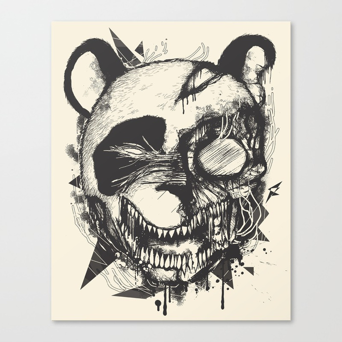 700x700 Dead Panda Canvas Print By Janpious Society6