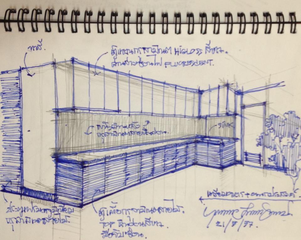 960x766 Sketch Design Pantry Modern Natural Style Home Office