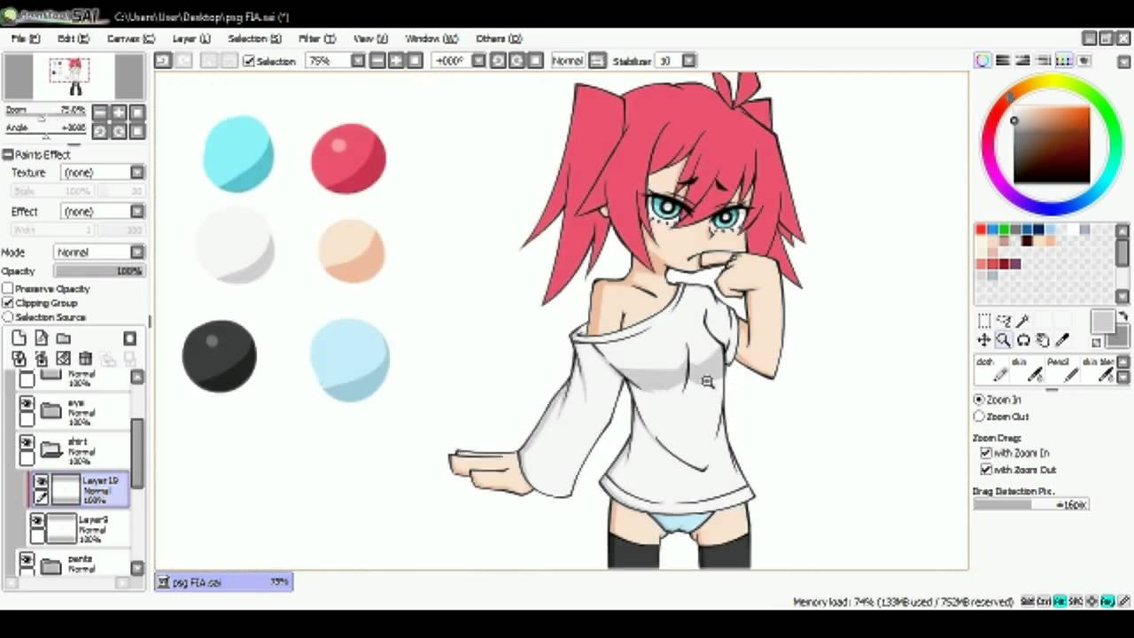1280x720 Panty Amp Stocking With Garterbelt Art Style Drawing Oc (Sai)