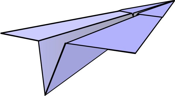600x329 Paper Airplane Drawing Clipart Panda