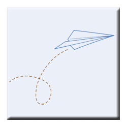 250x250 Paper Plane Badge Clouds Amp Transportation Paper