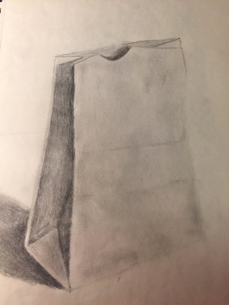 Paper Bag Drawing at GetDrawings | Free download