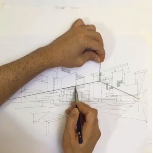 520x519 Quick Tip Perspective Drawing With String And A Paper Clip