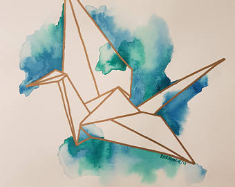 340x270 Paper Crane Etsy