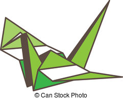 241x194 Paper Crane. Origami Crane Vectors