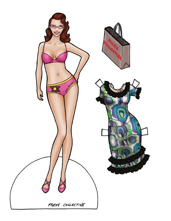 600x776 Paper Doll Final Fashion Drawing Fresh Collective Fw10 Paper