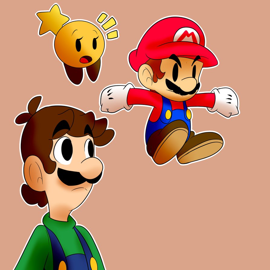 894x894 Paper Mario Drawing By Baconbloodfire