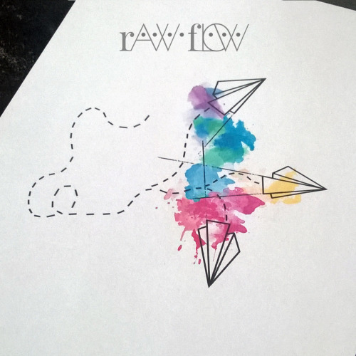 500x500 Paper Plane Tattoo