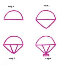 220x220 How To Draw How To Draw A Parachute