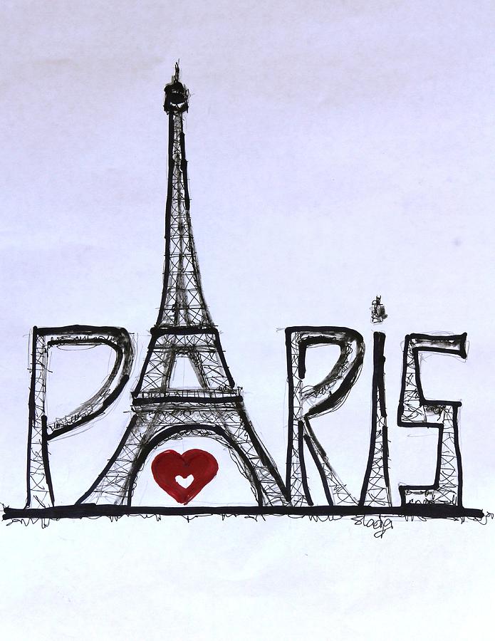 695x900 I Love Paris Digital Art By Sladjana Lazarevic