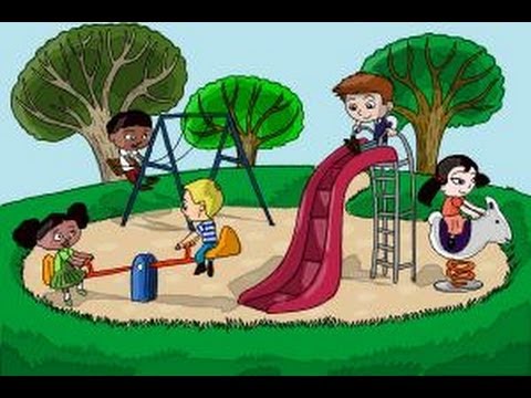 480x360 How To Draw Kids Playing In A Playground