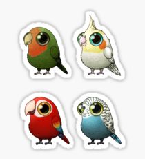 210x230 Parrots Drawing Stickers Redbubble