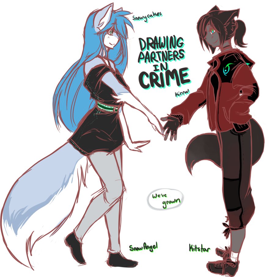 880x907 Drawing Partners In Crime! By Kirrw