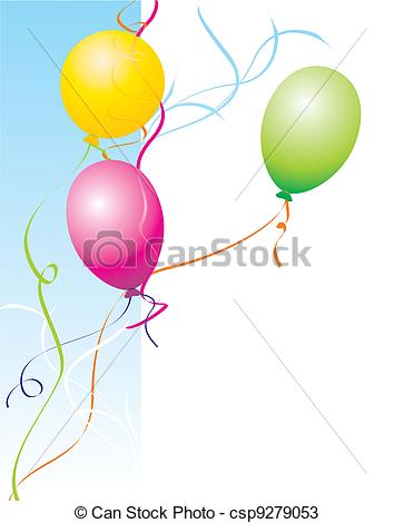 354x470 Party Balloons Drawings