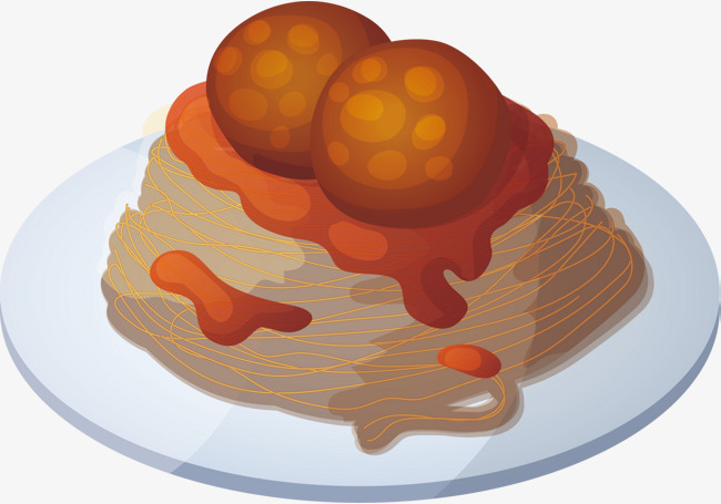 650x455 Vector Spaghetti, Pasta, Cartoon Hand Drawing, Decorative Pattern