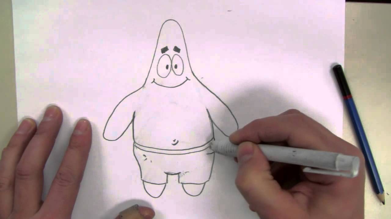 1280x720 How To Draw Patrick Starfish From Spongebob