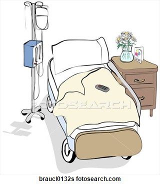 320x370 Hospital Patient Clip Art