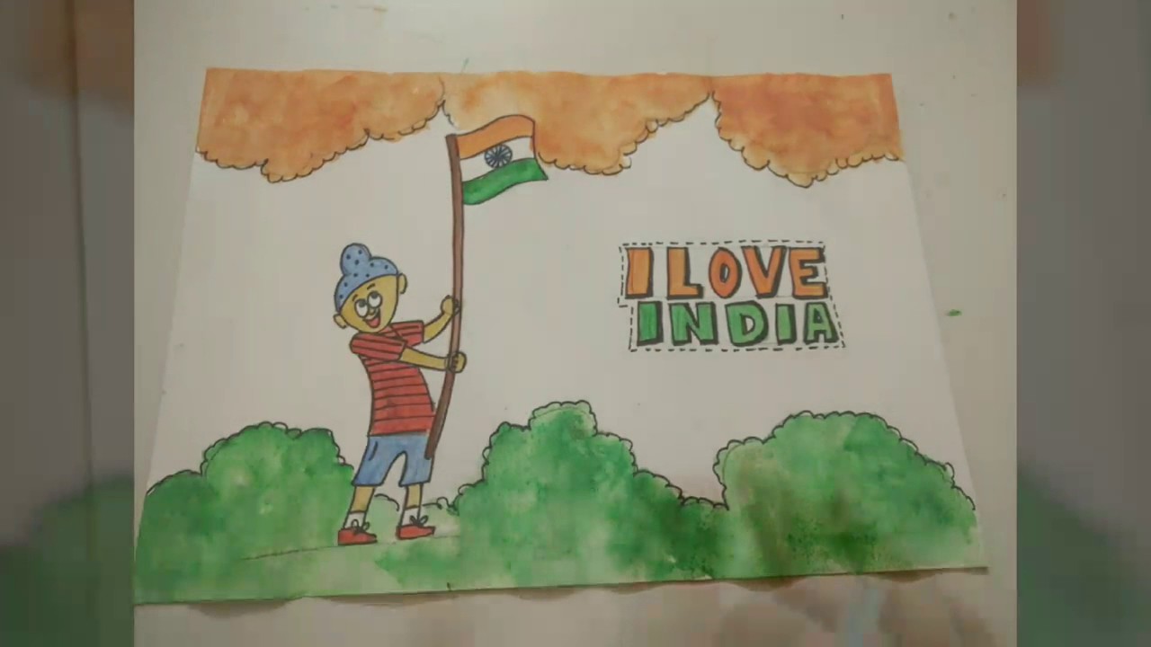 1280x720 Indian Flag Patriotic Drawing Idea For Kids How To Craftlas
