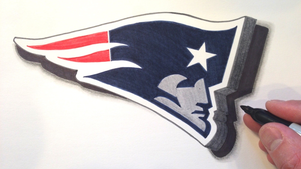 1280x720 How To Draw The Patriots Logo In 3d