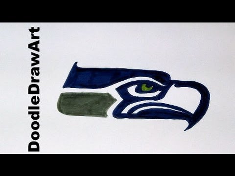 480x360 Drawing How To Draw The Seattle Seahawks Logo