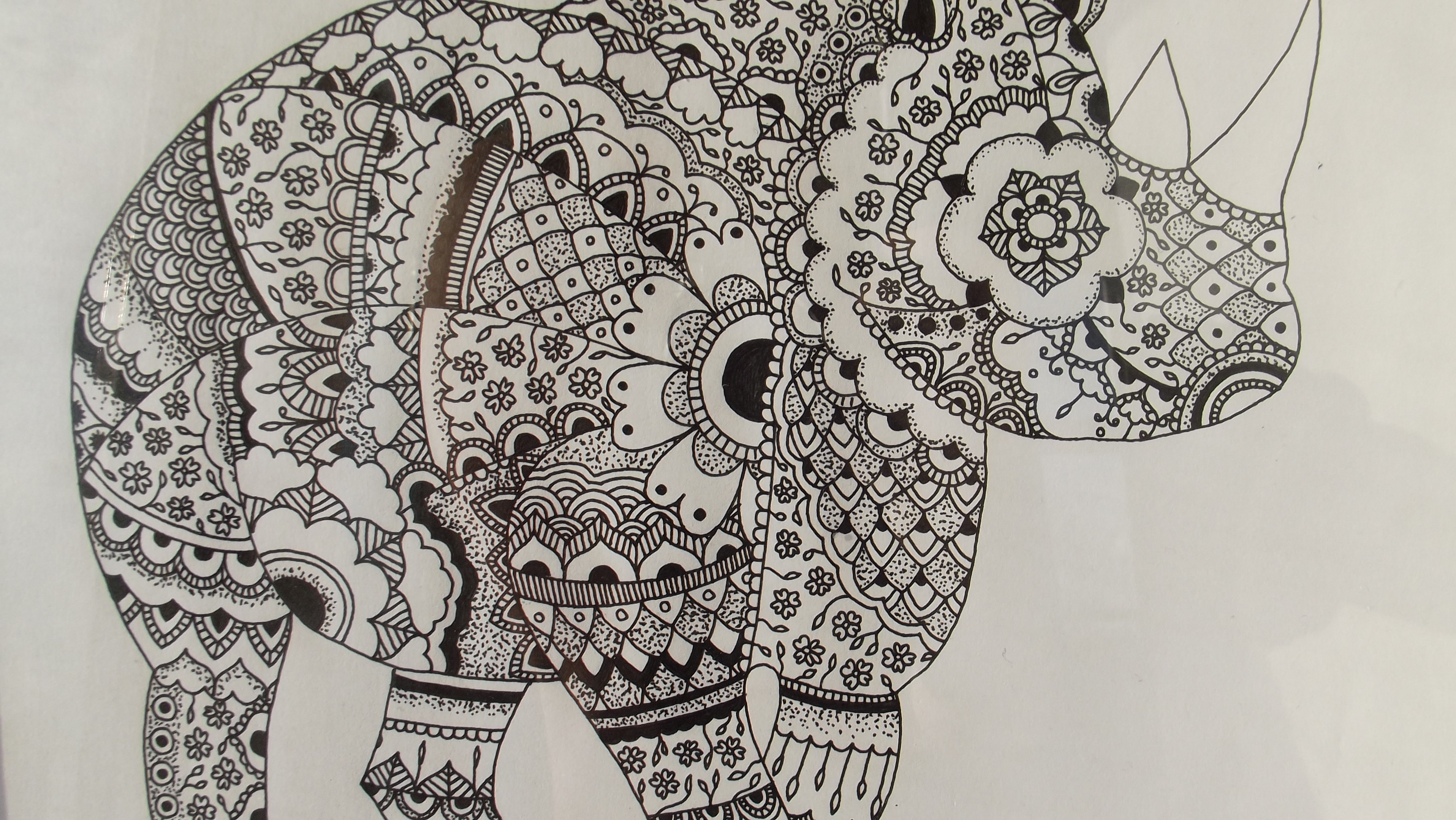 4288x2416 Artfido Buy Art Online Patterned Animal Illustration By