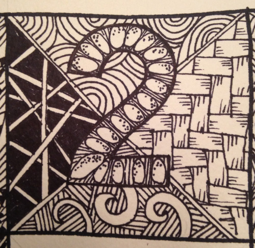 500x486 Tough Kitty Puffs Zentangles