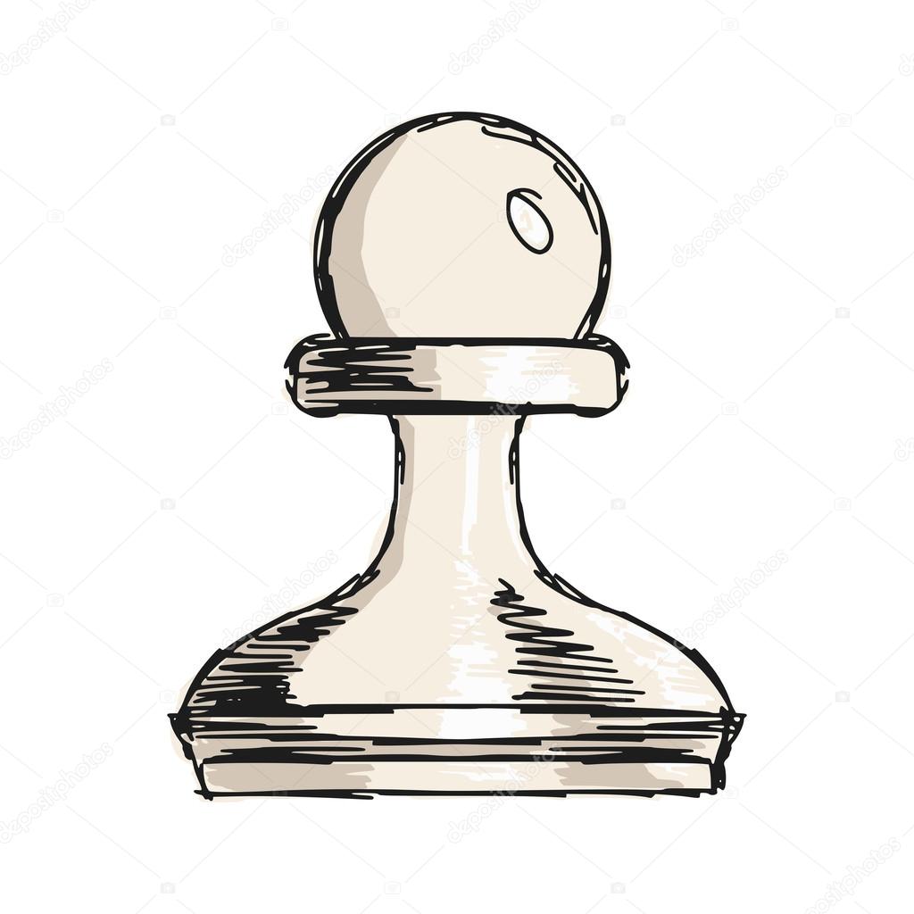 1024x1024 Chess Pawn Stock Vector Perysty