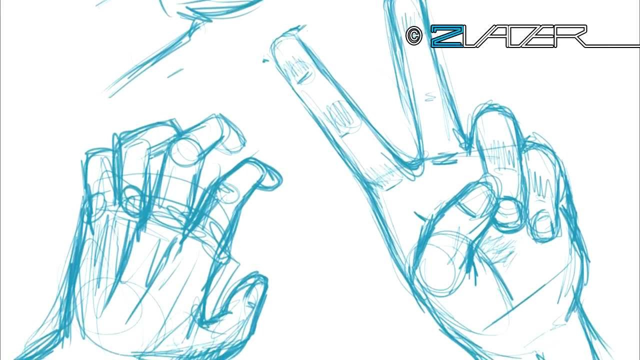 1280x720 How To Draw Peace Hand How 2 Draw Manga Tutorial