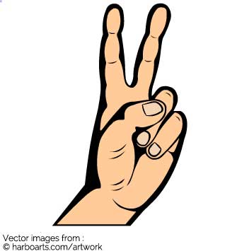 Peace Hand Sign Drawing at GetDrawings.com | Free for personal use