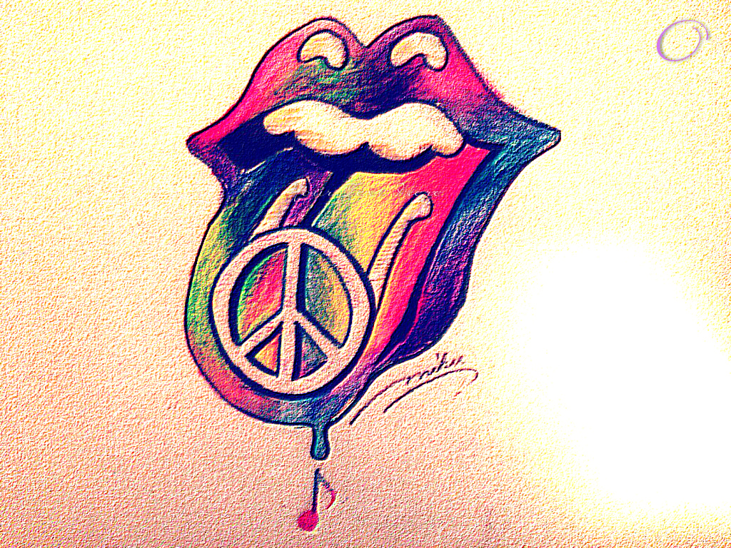 1024x768 Trippy Peace Signs Animated Doc Original Artwork My Peace