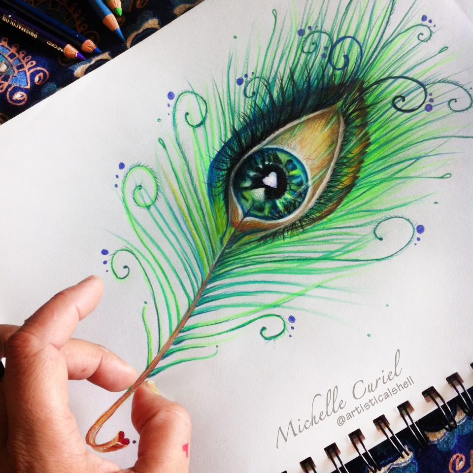 960x960 Peacock Eye Drawing By Artisticalshell