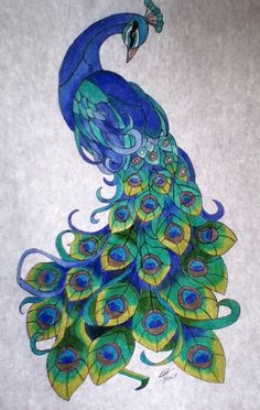 Peacocks Drawing at GetDrawings | Free download
