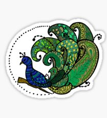 210x230 Peafowl Drawing Stickers Redbubble