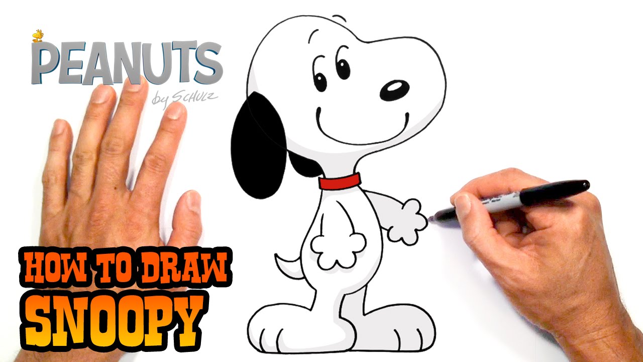 1280x720 How To Draw Snoopy Peanuts