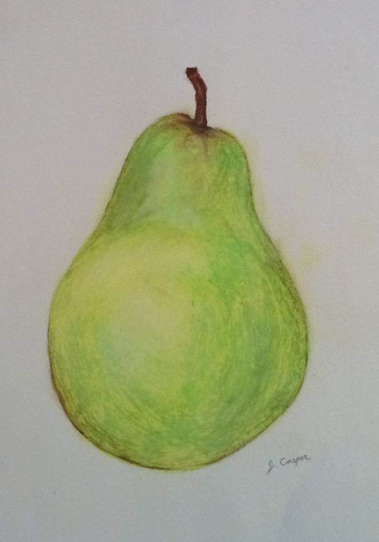 770x1101 Saatchi Art Plump Pear Drawing By Jessica Casper