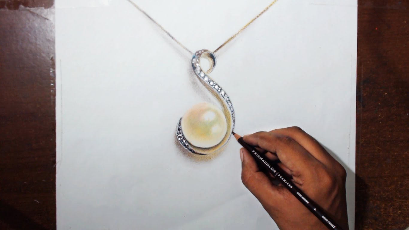 1366x768 Drawing A Pearl Locket