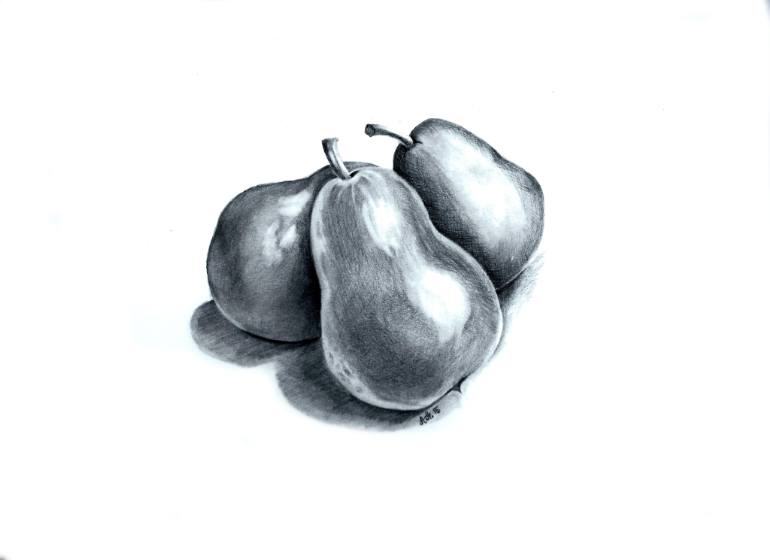 770x560 Saatchi Art Pears Drawing By Adriana Holmes