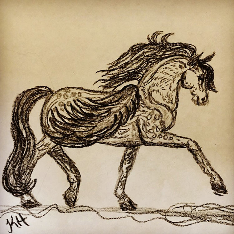 750x750 Mythical Beast Wars The Pegasus Drawing