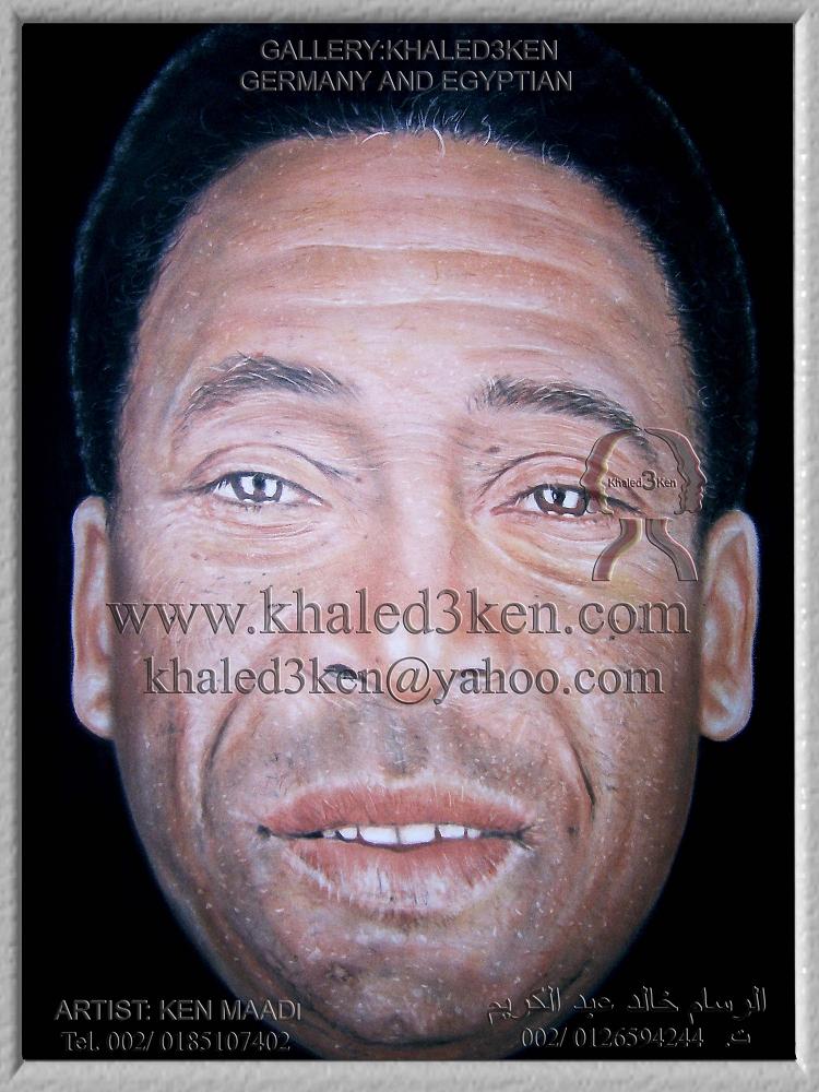750x1000 Portrait Drawing Pele From Khaled3ken By Khaled3ken