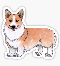210x230 Pembroke Welsh Corgi Drawing Stickers Redbubble